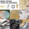 6Pcs Oil-based Chrome Mirror Markers - Silver & Gold Permanent Metallic Markers for Model Painting
